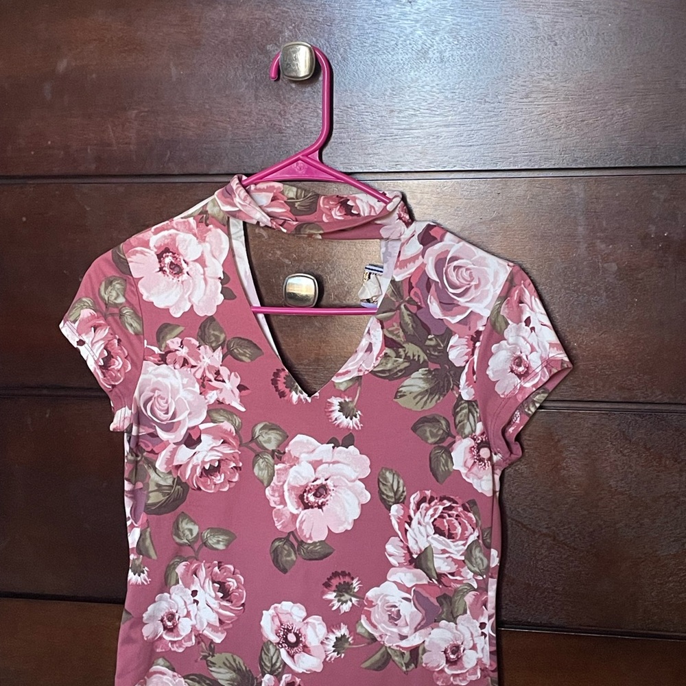 Floral Pink Women's Top